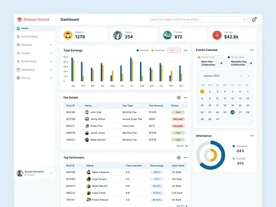 School Management Dashboard